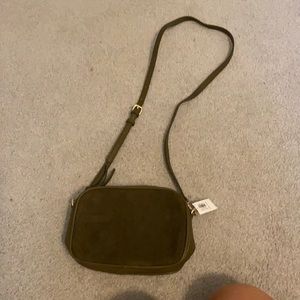 Old navy suede green crossbody nwt